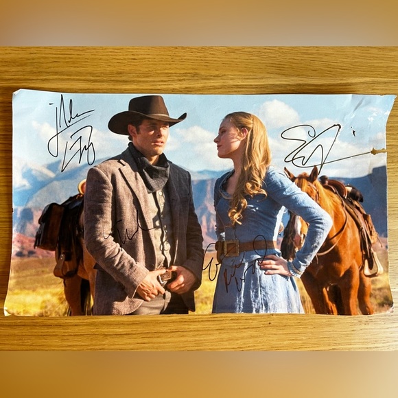 Westworld Signed Cast Print HBO Series Autographs Evan Rachel Wood James Marsden - Picture 5 of 5